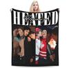 Kiss Heated Rivalry Fleece Throw Blankets Hollanov Blanket for Bed Bedroom Lightweight Bedding Throws
