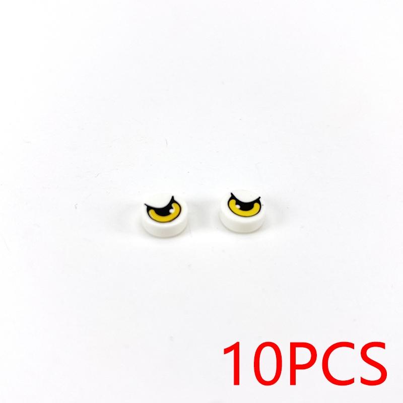 MOC Printed Tile ToyCompatible Brick Accessories Building Blocks City PC Phone Clock Pizza Parts Bricks Children Kids