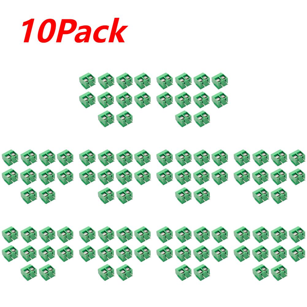 10-100PCS KF301 2P/3P PCB Terminal Block Connector Blue Green PCB Screw Terminal Block Connector Assortment Kit for Arduino