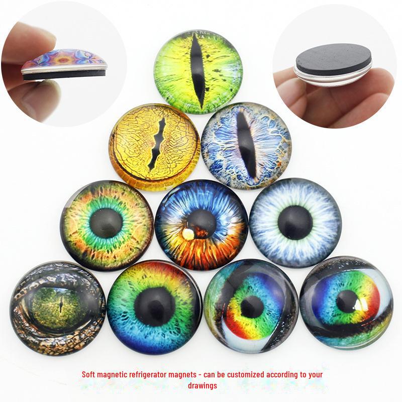 Time Gem Glass Patch Crystal Magnetic Refrigerator Magnet