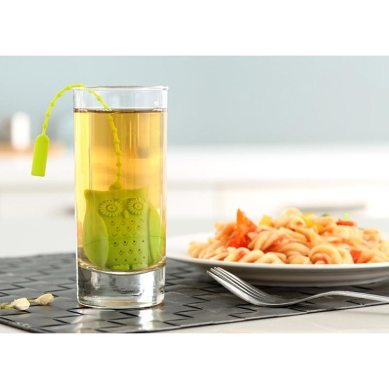 Silicone Tea Infusers Reusable Owl Tea Bag Strainers Silicone Teaspoon Filter