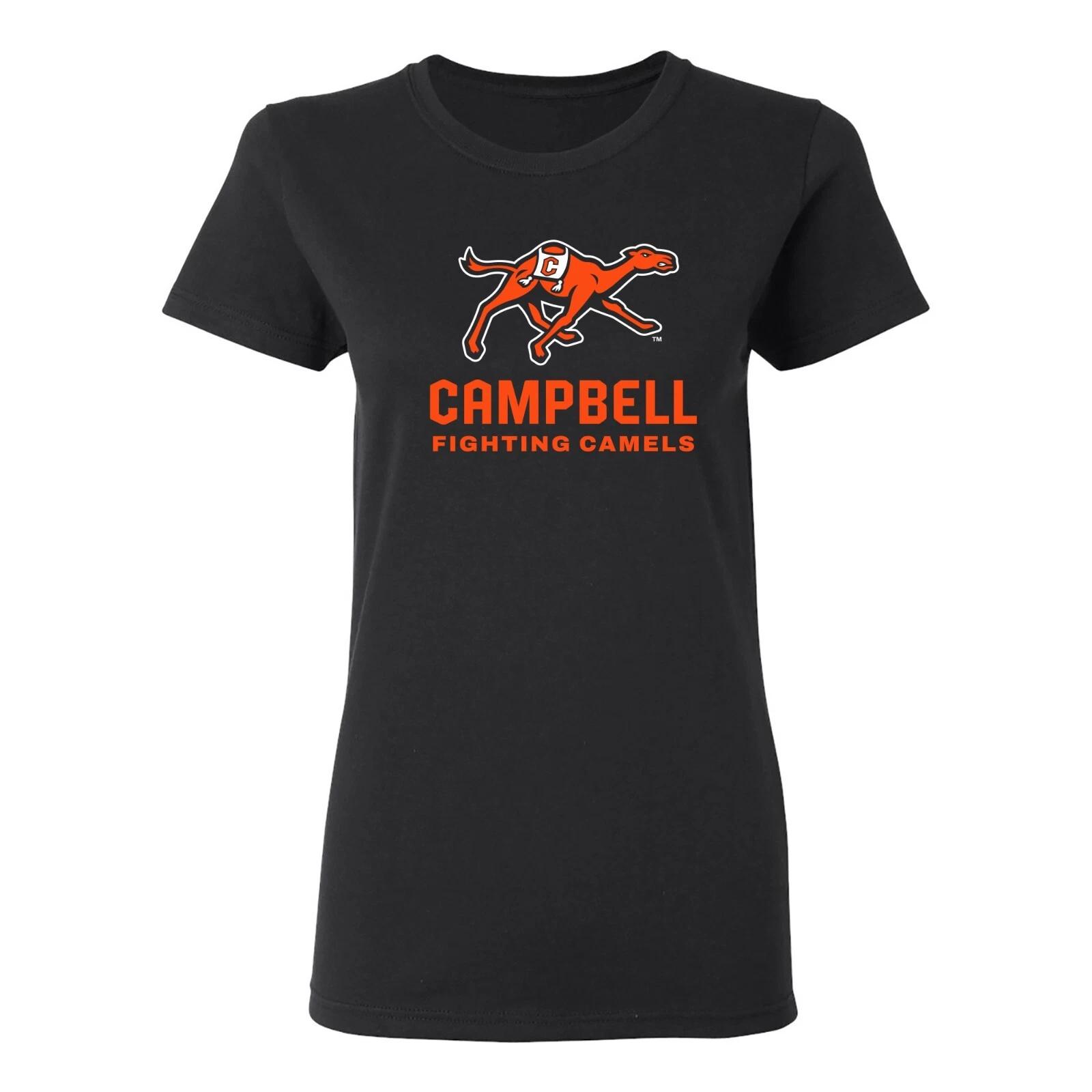 Campbell University Fighting Camels Primary Logo Women s T Shirt - Black S