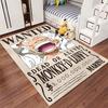 Wanted Poster Monkey D. Luffy Suitable As a Non-slip Mat for the Living Room or Bedroom Sofa