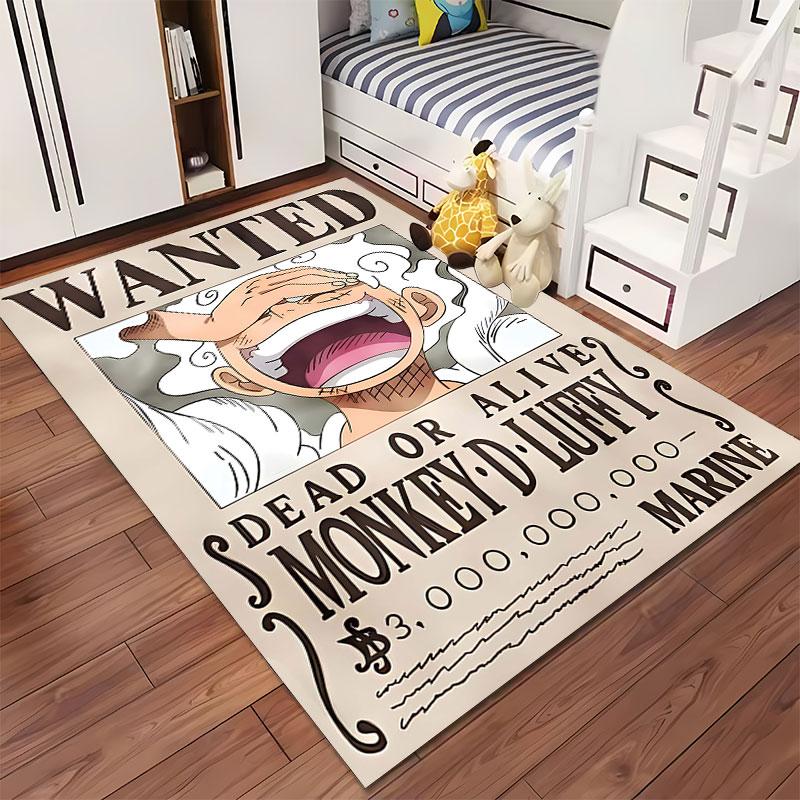 Wanted Poster Monkey D. Luffy Suitable As a Non-slip Mat for the Living Room or Bedroom Sofa