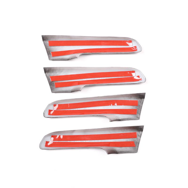 Black Wood Grain Car ABS Interior Door Handle Trim For Toyota Land Cruiser Prado FJ150 150 2010-2018