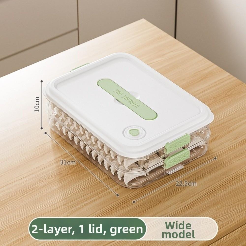 Fresh Keeping Freezer Box Narrow Style Wontons Box Food Grade Dumpling Storage Box  Home Kitchen