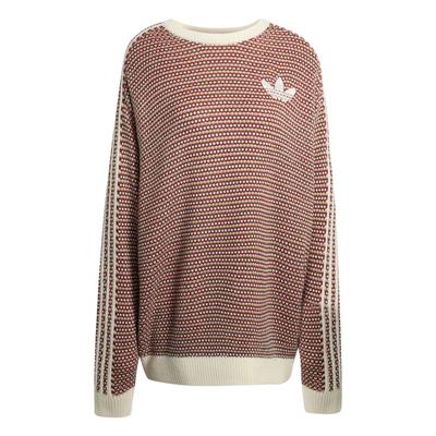 adidas Originals FW25 Pacchetto Vacanze Maglia Larga a Righe Pullover Unisex KQ6291
