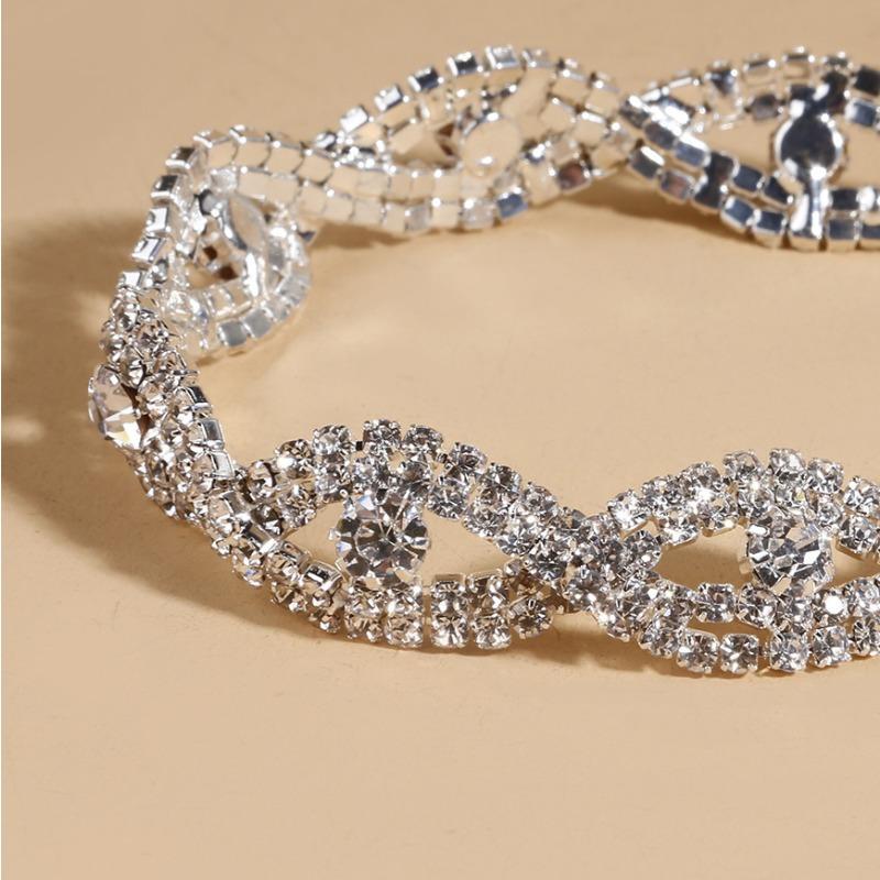 Simple Wind and Water Diamond Bracelet, Fashionable Niche Bracelet, Trendy Personalized Bracelet Bracelet.