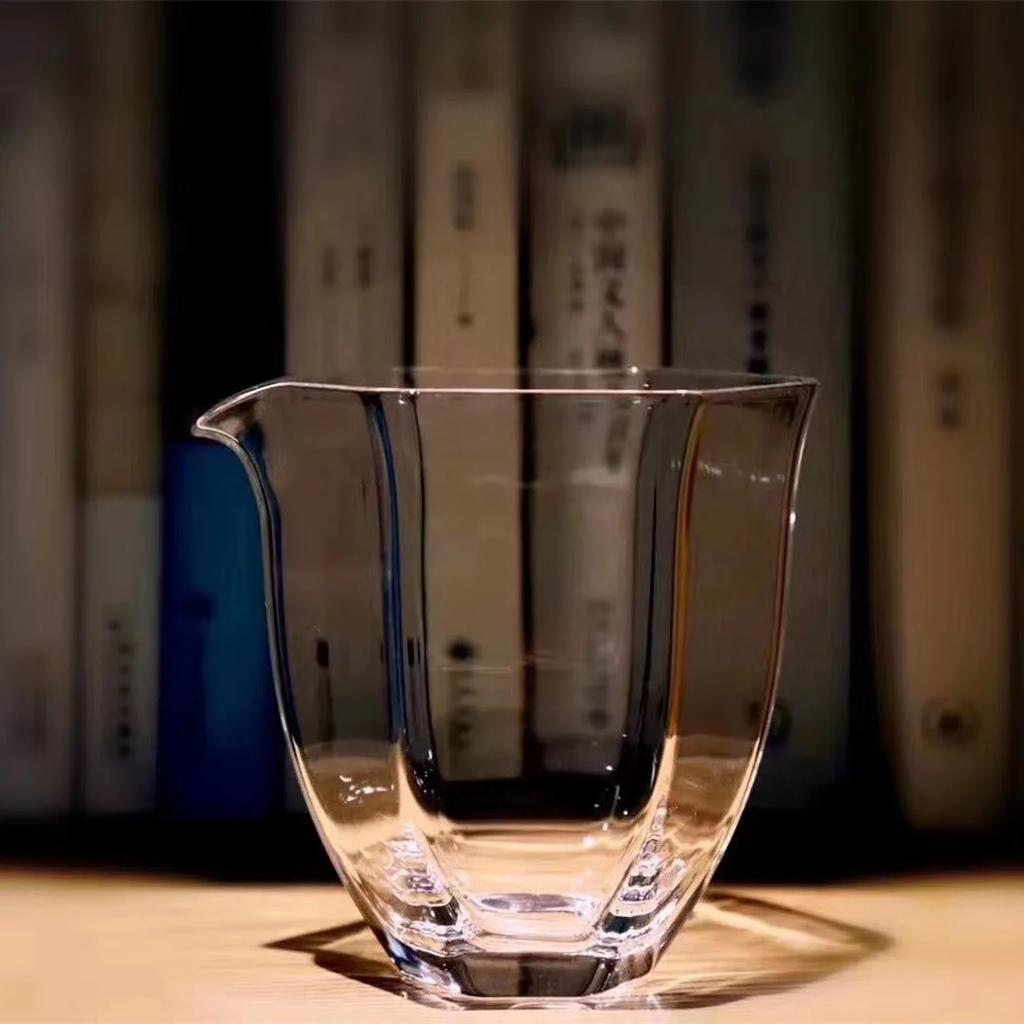 Japonský hrnek z vysoce borosilikátového skla, Čajové příslušenství Žáruvzdorné čajové džbánky, Gongdaobei Chahai Kungfu