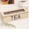 Tea Bag Storage Box Wooden Container Holder Vintage Design Tea Storage Accessories for Bedroom Tea Room Living Room and Study