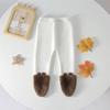Neugeborenes Baby Bär Kapuzen-Strampler Flauschiger Fleece Plüsch Overall Langarm Cartoon Body für Säugling Winter Outfit