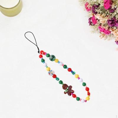 Beaded Phone Lanyard Colorful Chain Strap Wallet Decoration Wristlet Birthday Gift Cute Key