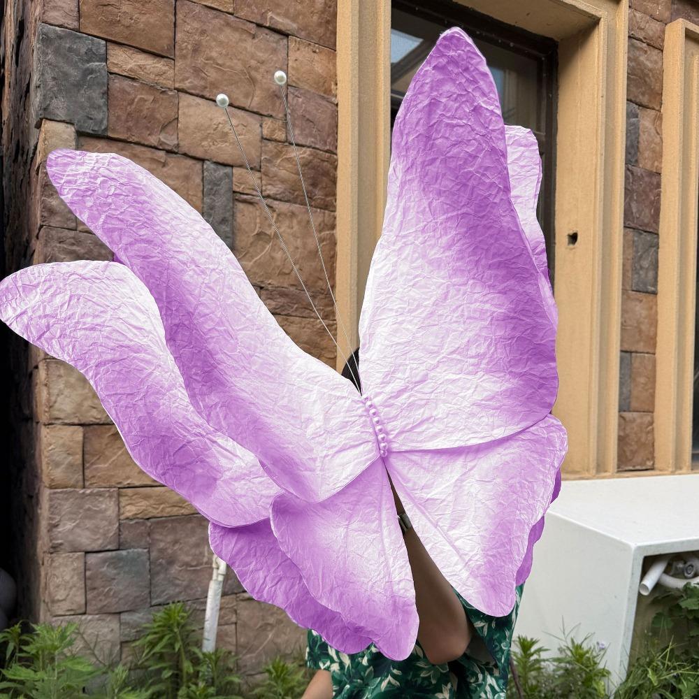 Paper Big Simulated Butterfly 3D Butterfly Flower Head  Large Scale Event