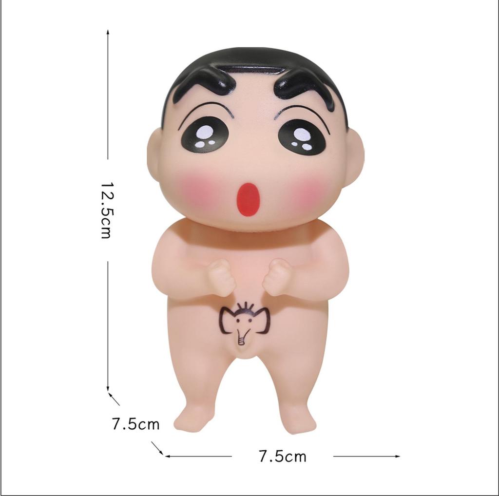 Creative Shin-chan Cartoon Car Pendant Ornament - Trendy Bathing Doll Toy & Gift