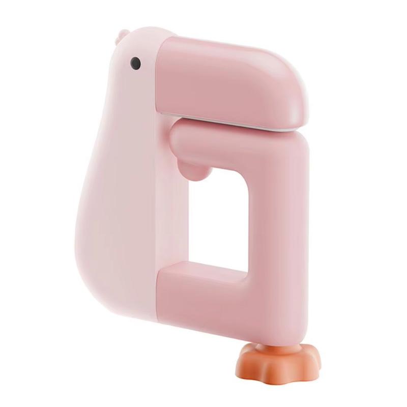Non Slip Folding Table Hook Duck Schoolbag Hook No Drill Hanger Portable Duck Shaped Detachable for Desk Locker Door Backpack