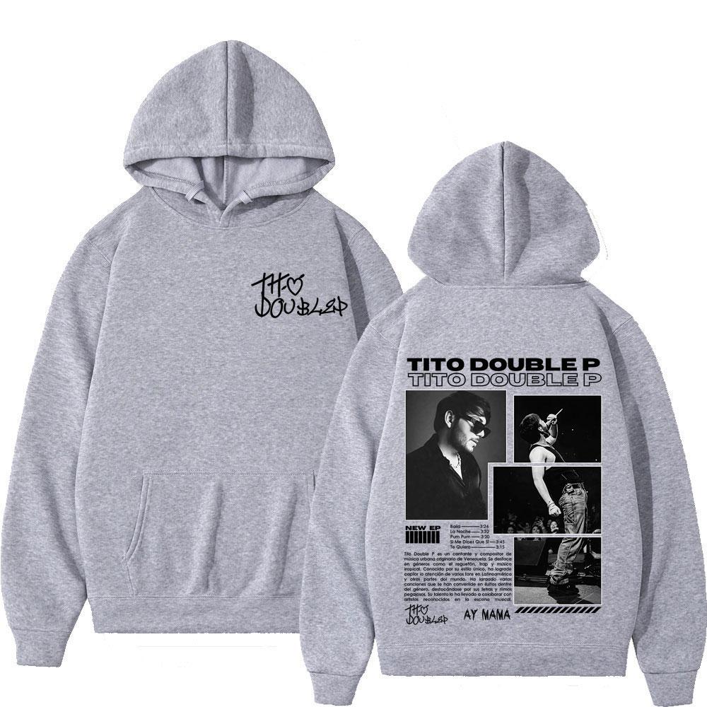 Sänger Tito Doppelalbum Tour 2025 Mode Print Grafik Hoodie Herren Oversized Langarm Oberteil Lässiger Hip-Hop Pullover Fan Geschenke