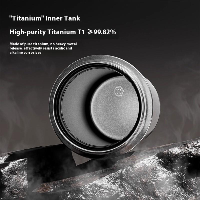 Titanio Puro Gianxi Per la Salute Antibatterica Acqua Grande Capacità Portatile Tè Casa Ufficio Tazza Termica