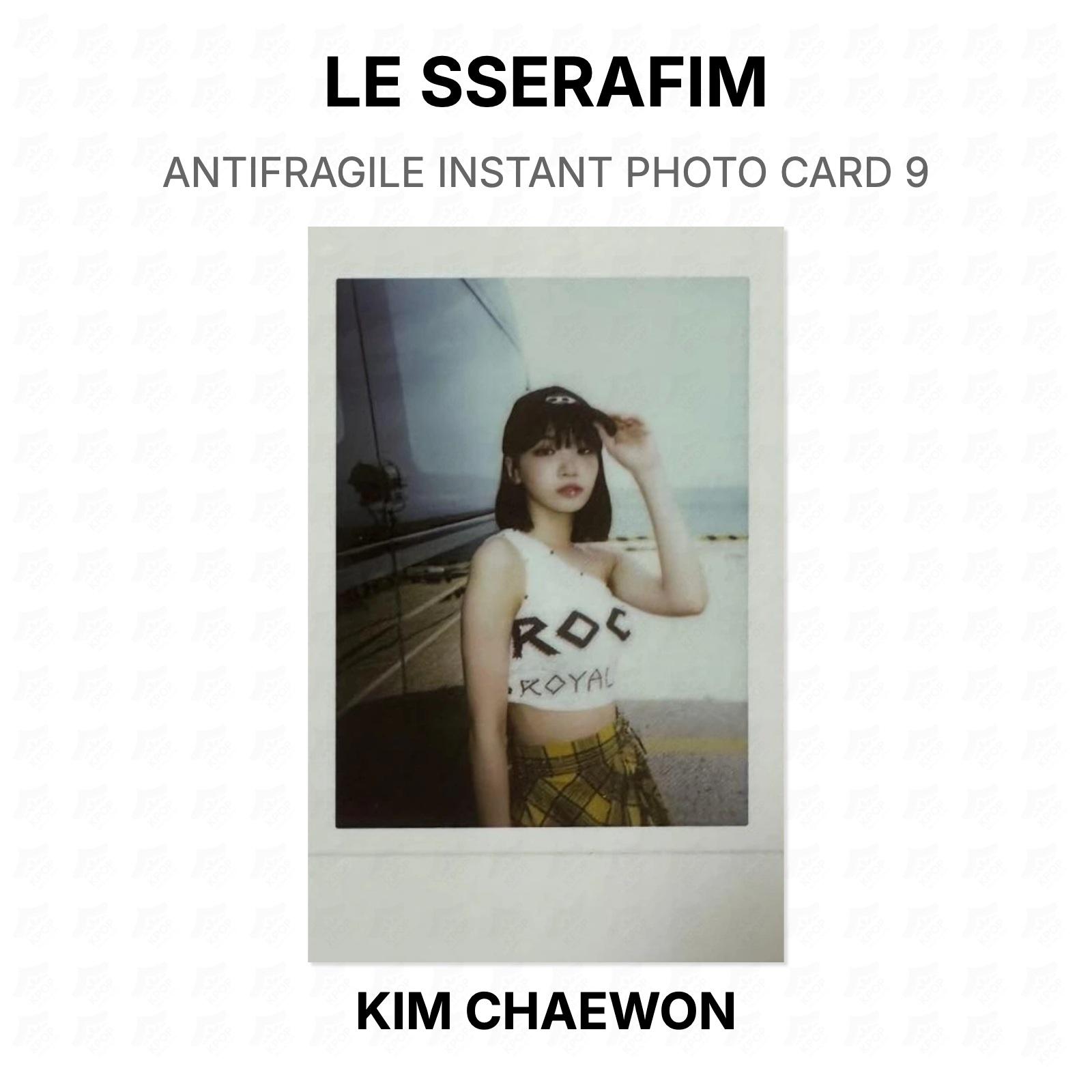 LE SSERAFIM ANTIFRAGILE INSTANT PHOTO CARD 9 Official Photocard KIM CHAEWON