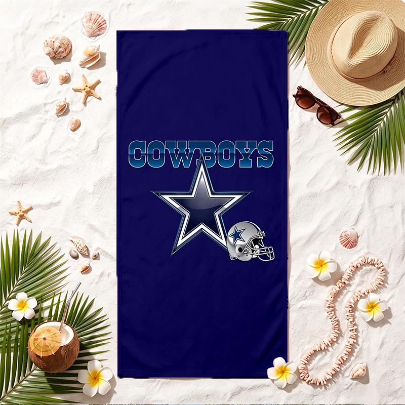 Dallas Cowboys Soft Beach Towel Stylish Beach Pool Towel for Summer Seaside Vacation Travel