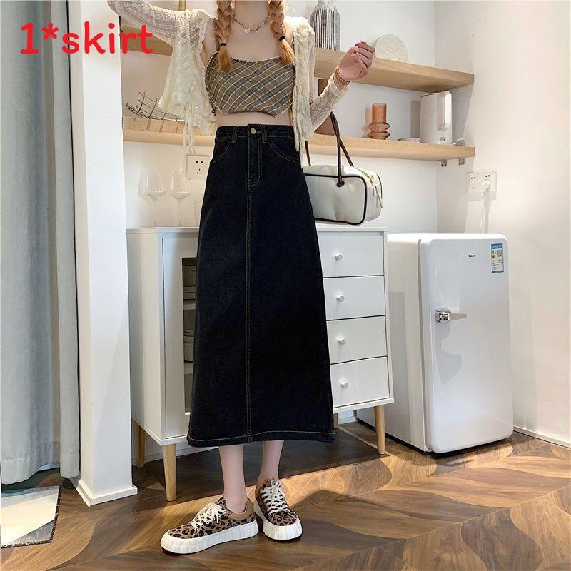 Classic Denim Skirt For Women With High Waist And Slim Fit For Autumn 2025