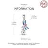 Copper Dragonfly Crystal Colorful Pendant Charm Compatible With Authentic Pandora Charm Bead Charms Bracelets Women Do It Yourself Jewellery Gift