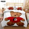 Cute Little Bear Printed Polyester Soft And Comfortable  Comforter Bedding Sets For Children  Complete Size Customizable