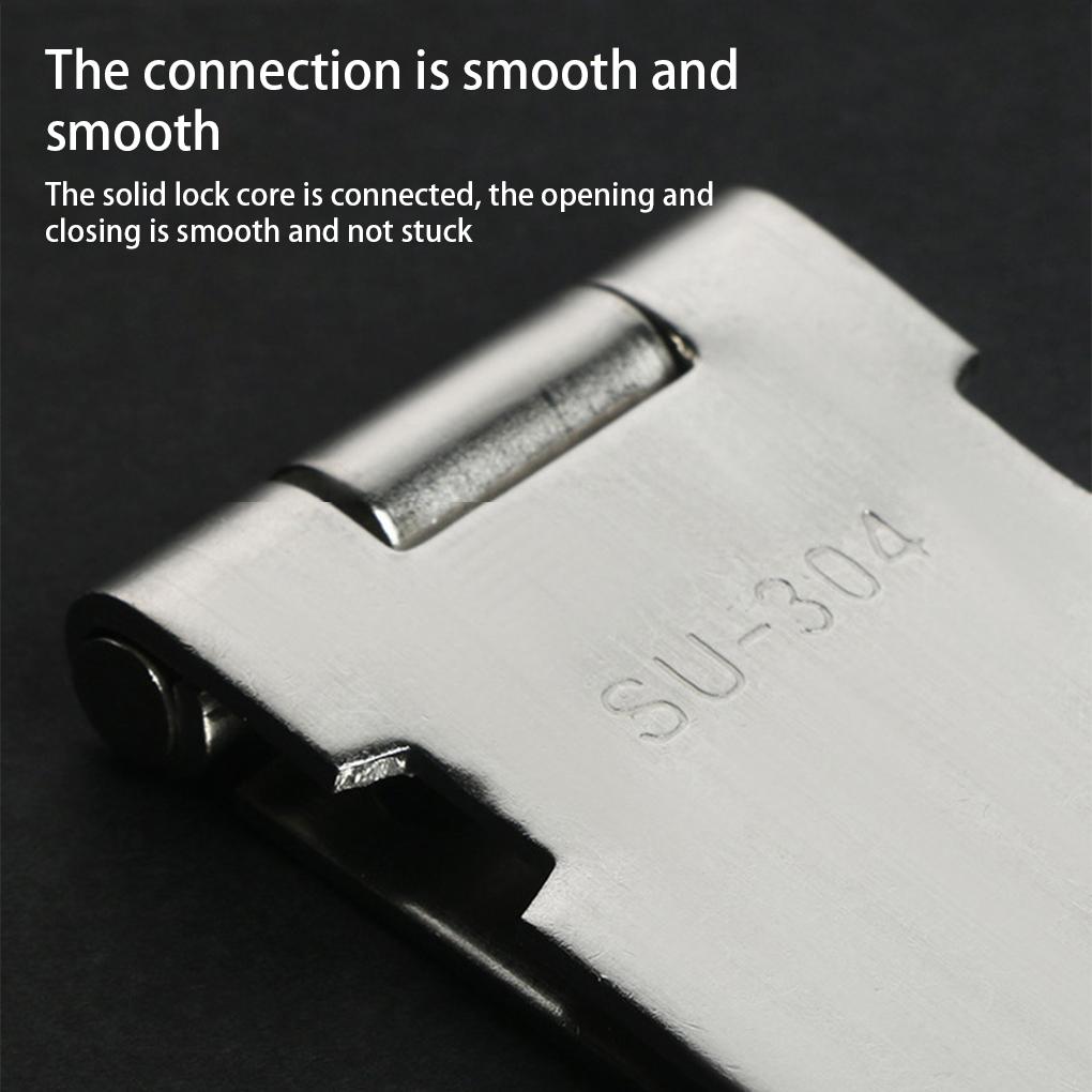 Vorhängeschloss Riegel Edelstahl Fenster Schrank Spind Briefkasten Schlossplatte Hotel Büro Außen Tor Schuppen Sicherheitsriegel Verlustsicher