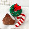 Christmas Tree Socks Ginger Bread Plush Toys Pillow Stuffed Chocolate Cabin House Decor Candy Cane Xmas Parsty Pillow Doll