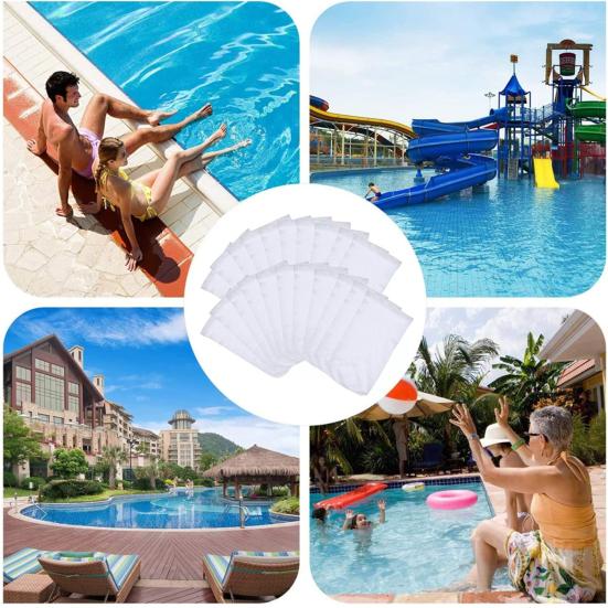 Svømmebasseng Skimmersokker Strekkbare Universale Oppsamler Enkel Installasjon Rusk Stoff Basseng Filterkurv