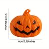 6pcs Halloween LED Pumpkin Lights, Pumpkin Tea Lights, Small Pumpkin Statue Lights, Battery Operated Lights for Halloween