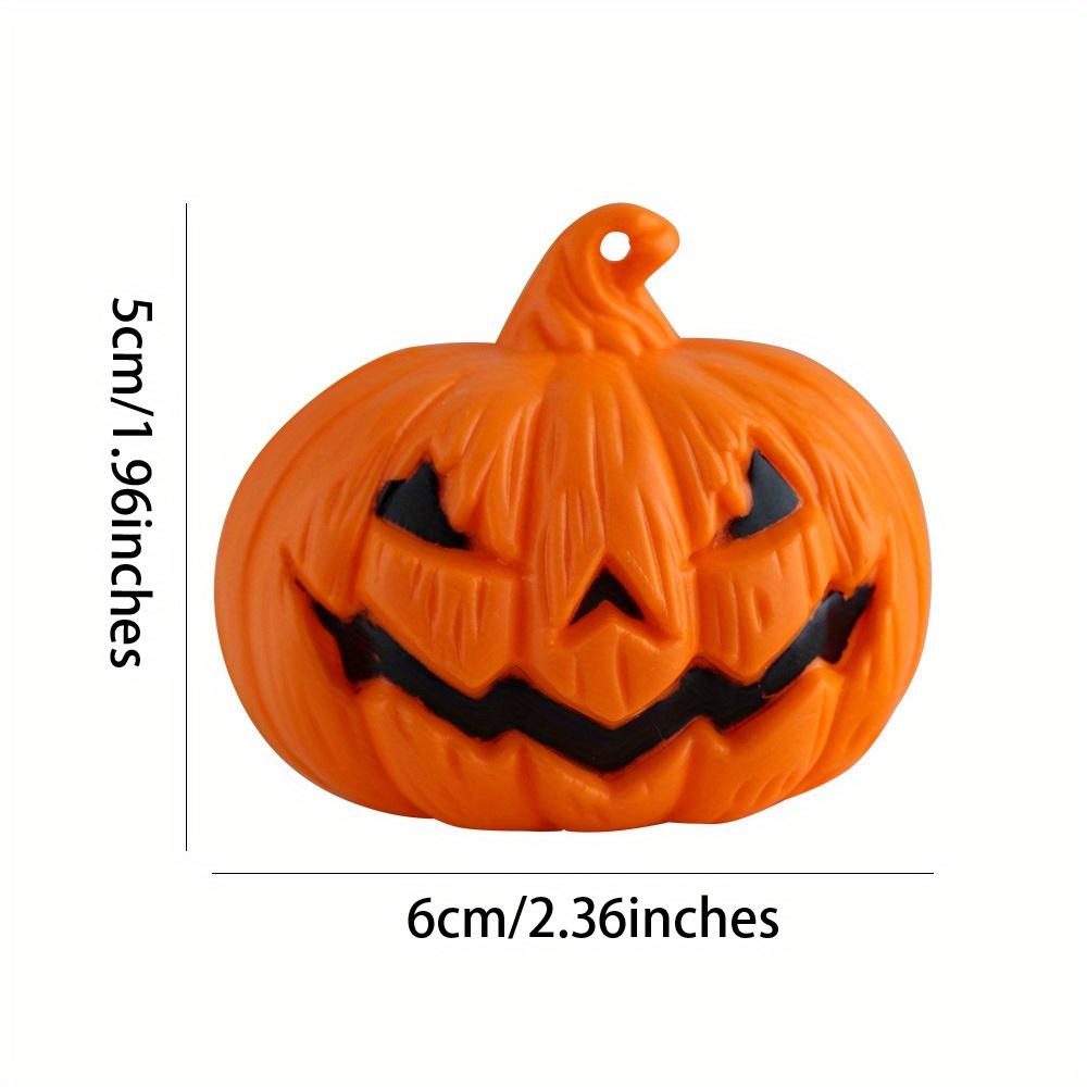 6pcs Halloween LED Pumpkin Lights, Pumpkin Tea Lights, Small Pumpkin Statue Lights, Battery Operated Lights for Halloween