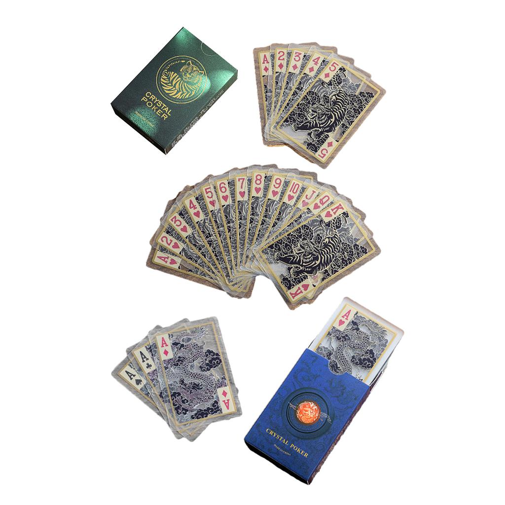 Waterproof PVC Playing Card Plastic Poker Card Clear Table Game Card Portable Small Poker Card Easy To Clean