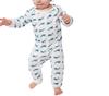 Snapless Romper A0CKM 12 months 74cm [Petit Bateau] Off-white/Green