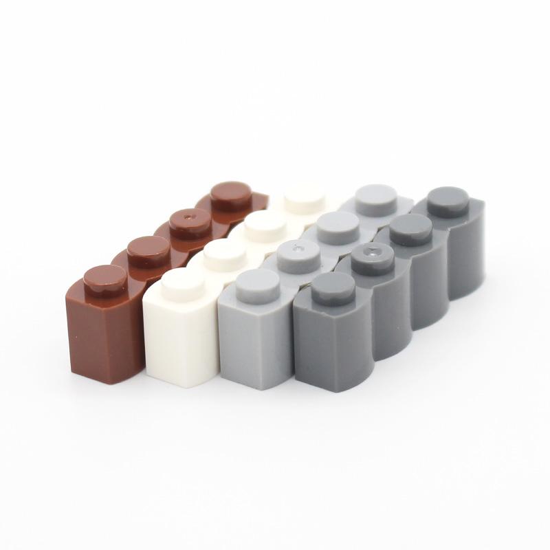 70pcs MOC 30137 Brick Modified 1x4 with Log Profil Building Block Classic Piece Architecture Compatible with Toy Accessory