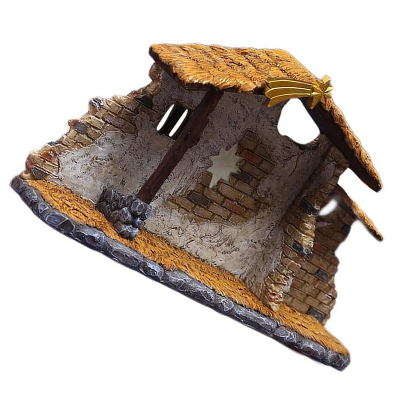 M-Modern-Traditional Christmas Shed Christmas Shed Decoration Religious Statue Decoration Resin Crafts