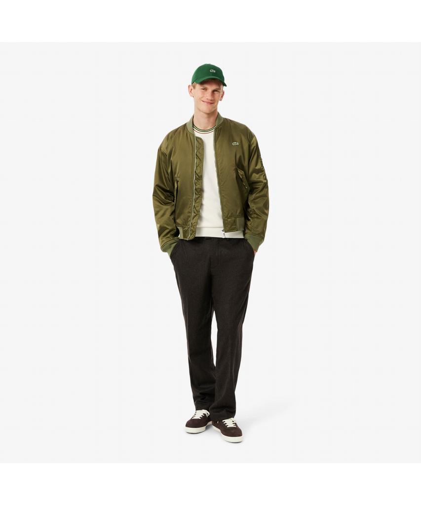 LACOSTE Men'S Tipping Cotton Crew Neck Sweater Ah5158-55N X0N