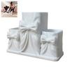Cute Brush Holder for Desk 3D Printed Makeup Storage Box with Bow Design, Desktop Cosmetic Organizer Sturdy Vanity Table, Three Compartments