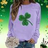 Women's Fashion  Printed Long Sleeve Loose Round Neck Sweatshirt Top
