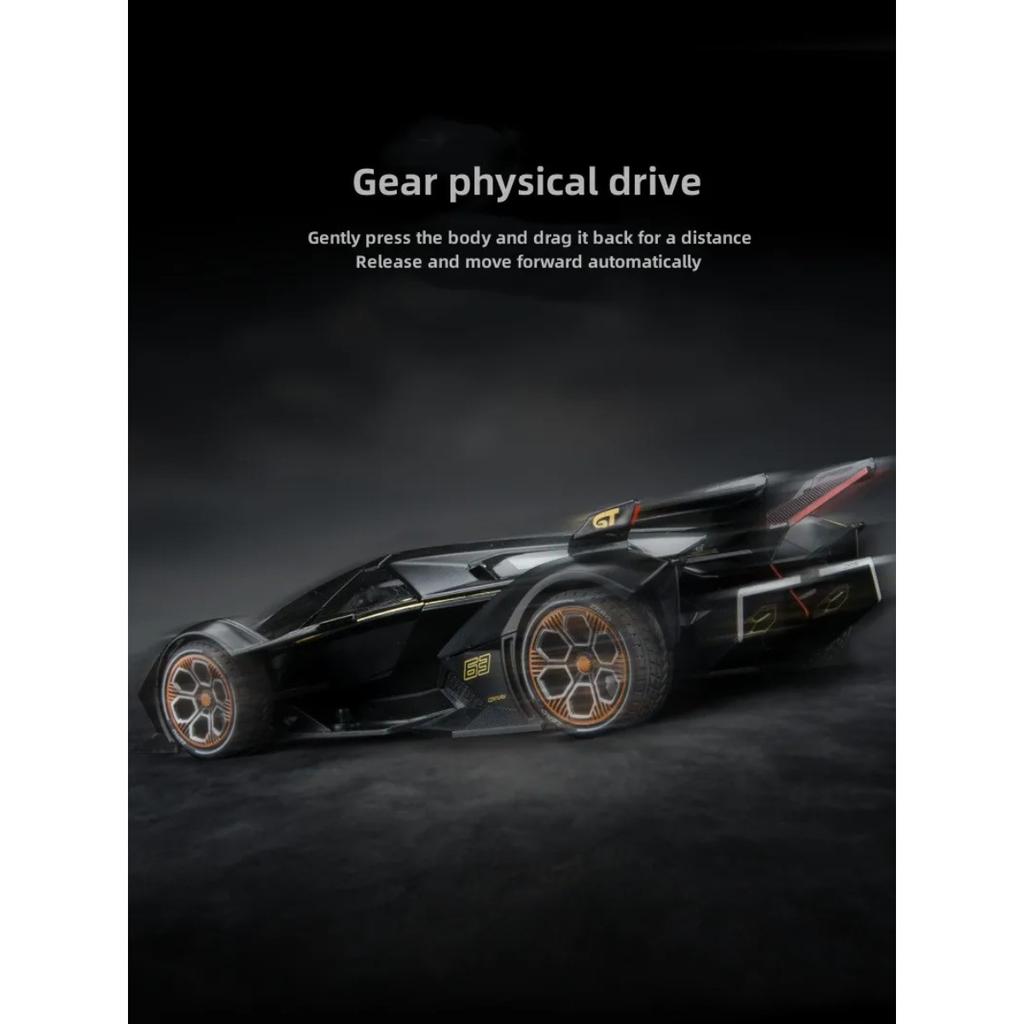 1/22 Lamborghini V12 GT Alloy Miniature Car Model Diecast Metal Scale Car Sound and Light Collection Childrens Toy Car Vehicles Gift