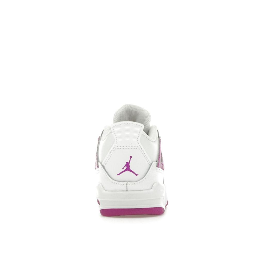 Air Jordan 4 Retro TD Hyper Violet Baby Sneakers White FQ1313-151