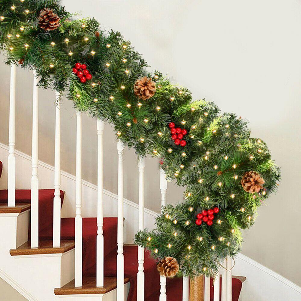Decoration Artificial Xmas Tree Rattan Garland Decorative Christmas Garland Christmas Rattan