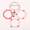 bohemian style Enchanting strawberry themed Bracelet made of glass material multi-layered bead chain bracelet - cute fashion popular  Handmade
