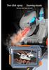 Gesture-Control Dinosaur Stunt Car: 8-Wheel Drift, Spray, Lights & Music Toy