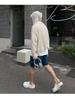 Men's High-Grade Hooded Cardigan - Lightweight Knitted Sweater, Sun-Protective, Hollow Design for Couples.