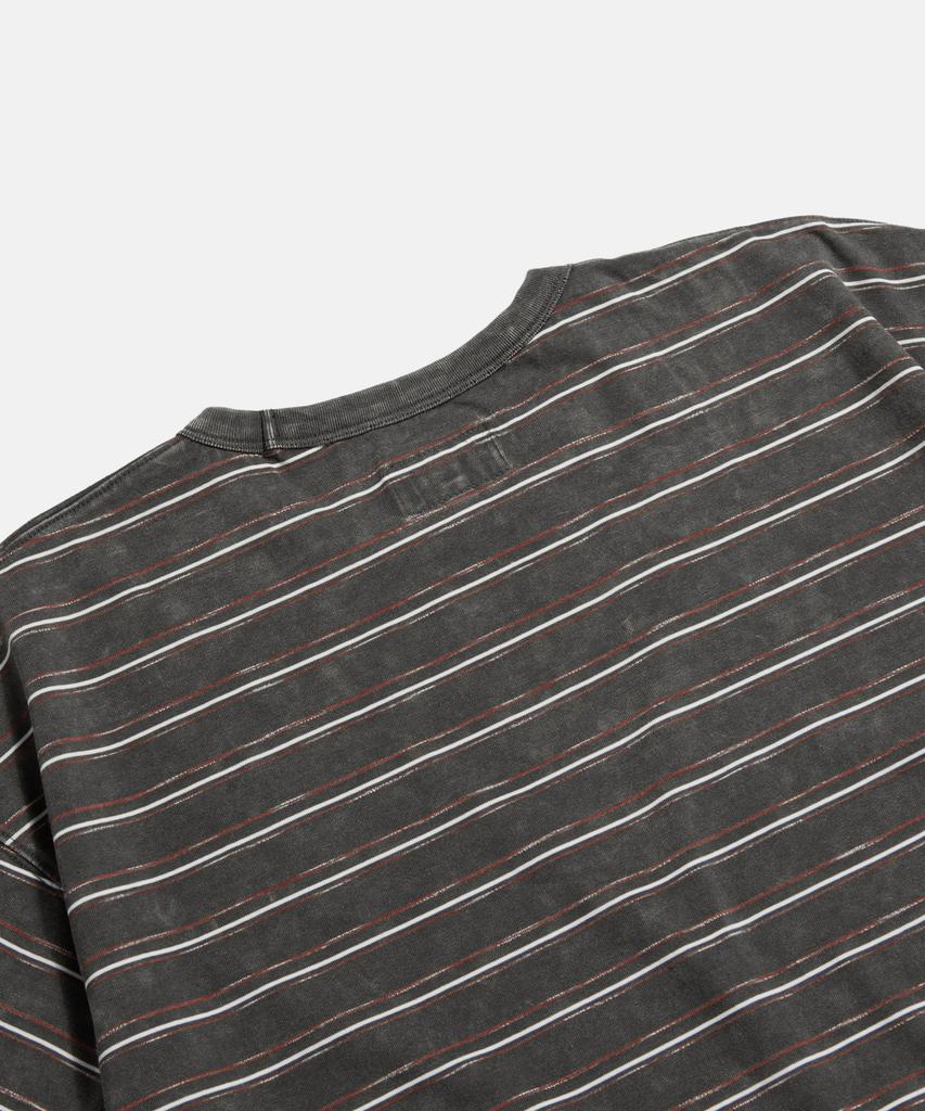 ESPIONAGE Vintage Washed Border Tee Charcoal