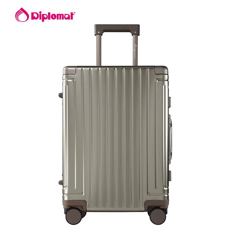 Diplomat HM-25062 Aluminum Magnesium Alloy Carry-on Luggage 20 Inch