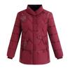 Winter Warm Cotton Coat for Middle-Aged and Elderly Women - Mid-Length Grandma Style Jacket