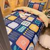 Nordic Simple Bed Three-piece Quilt Cover Bed Sheet Pillowcase Home Bedding Set Cool Style