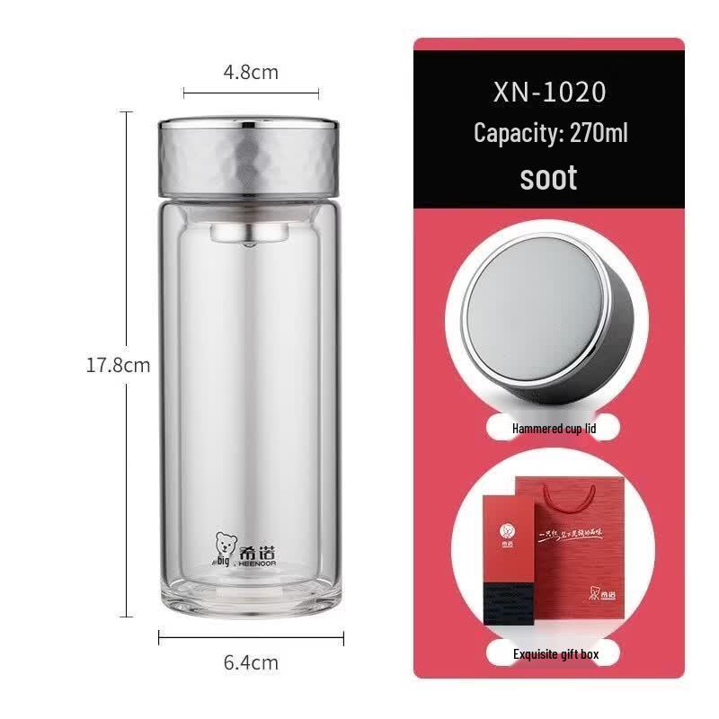 Heenoor Double-Walled Borosilicate Glass Tea Cup