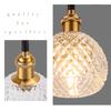 Cerdeco Delicate Glass Shade Pendant Light Hanging Creates a Rich Atmosphere with its Brass Plated and Glass E17 Ceiling Hook Lamp Sold PDT33 -